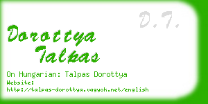 dorottya talpas business card